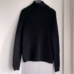RALPH LAUREN 100% Cotton Black Turtleneck Sweater